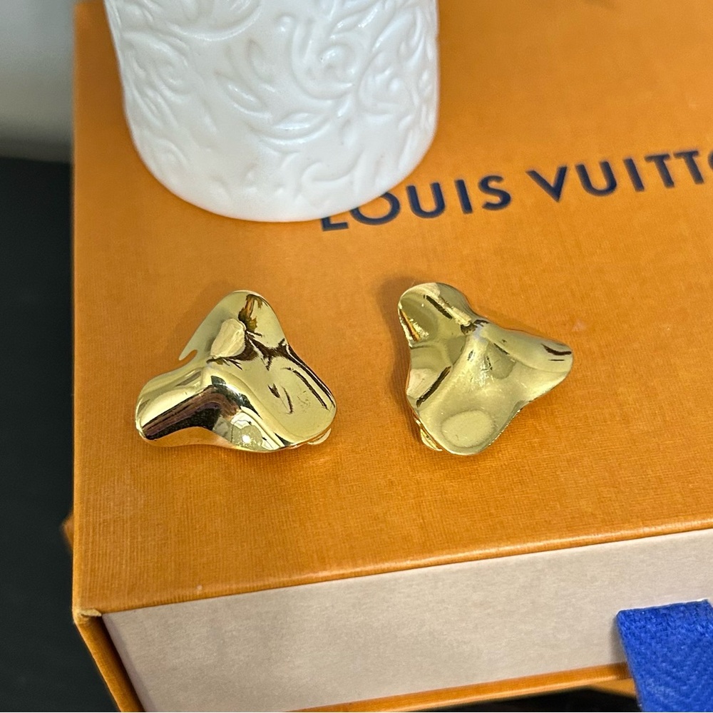 Givenchy Sculpted Gold Clip-on Earrings